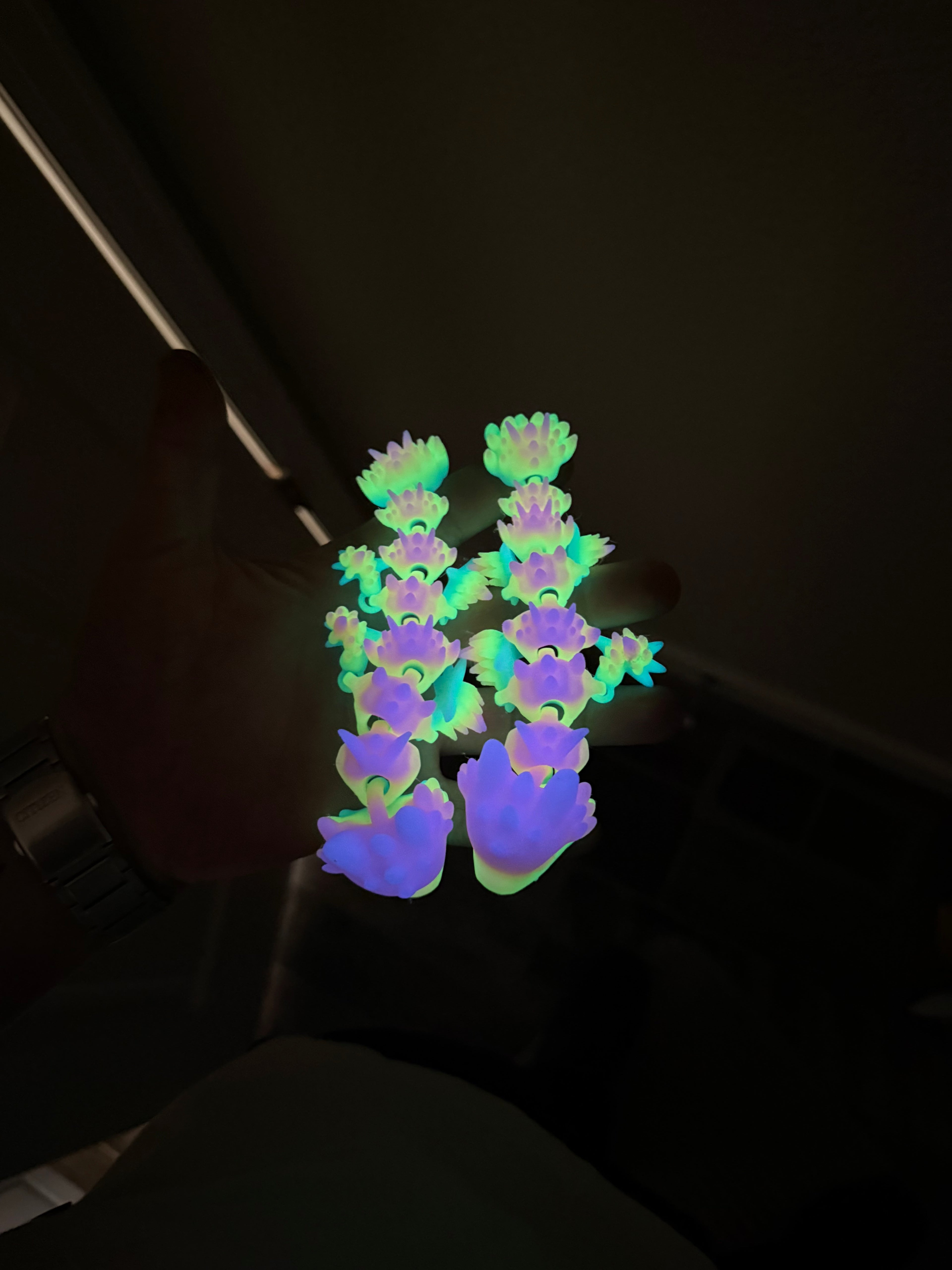 Mini Glow In Dark Baby Dragon Flexi