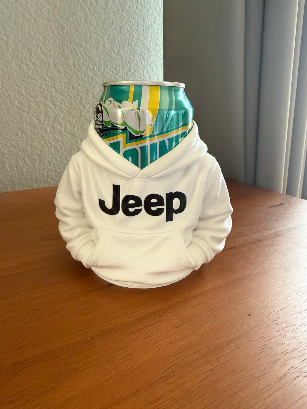 12oz Hoodie Jeep Koozie