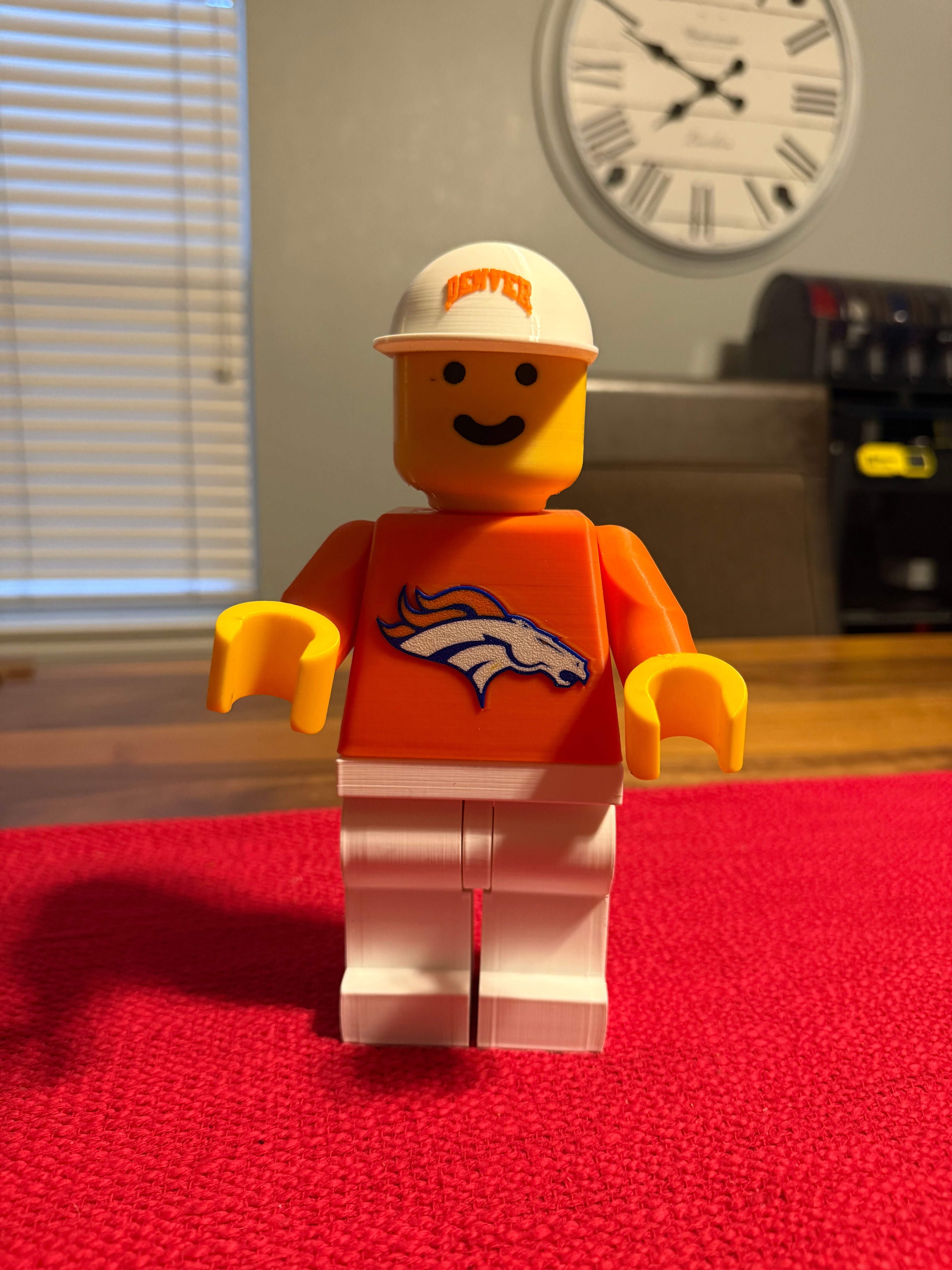 Denver Broncos Brick Man